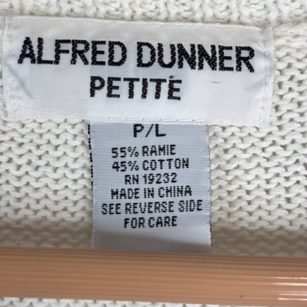 Alfred Dunner Patchwork Cardigan Lp Nautical Coas… - image 5